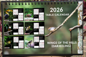 Wings of the hills (Darjeeling) Calendar 2026 Customized Desk Calendar